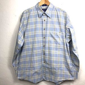 Pendleton Button Up Men’s Light Blue Shirt Size XL